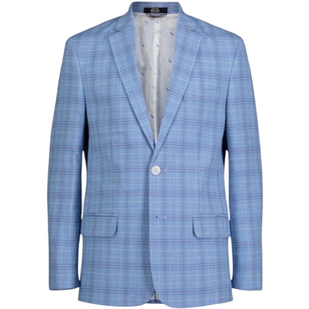 NWT Tommy Hilfiger Big Boys‎ Glen Plaid Suit Jacket Wedding Special Occasion